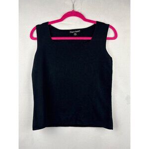 Designers Originals Black Sleeveless Petite Medium Top